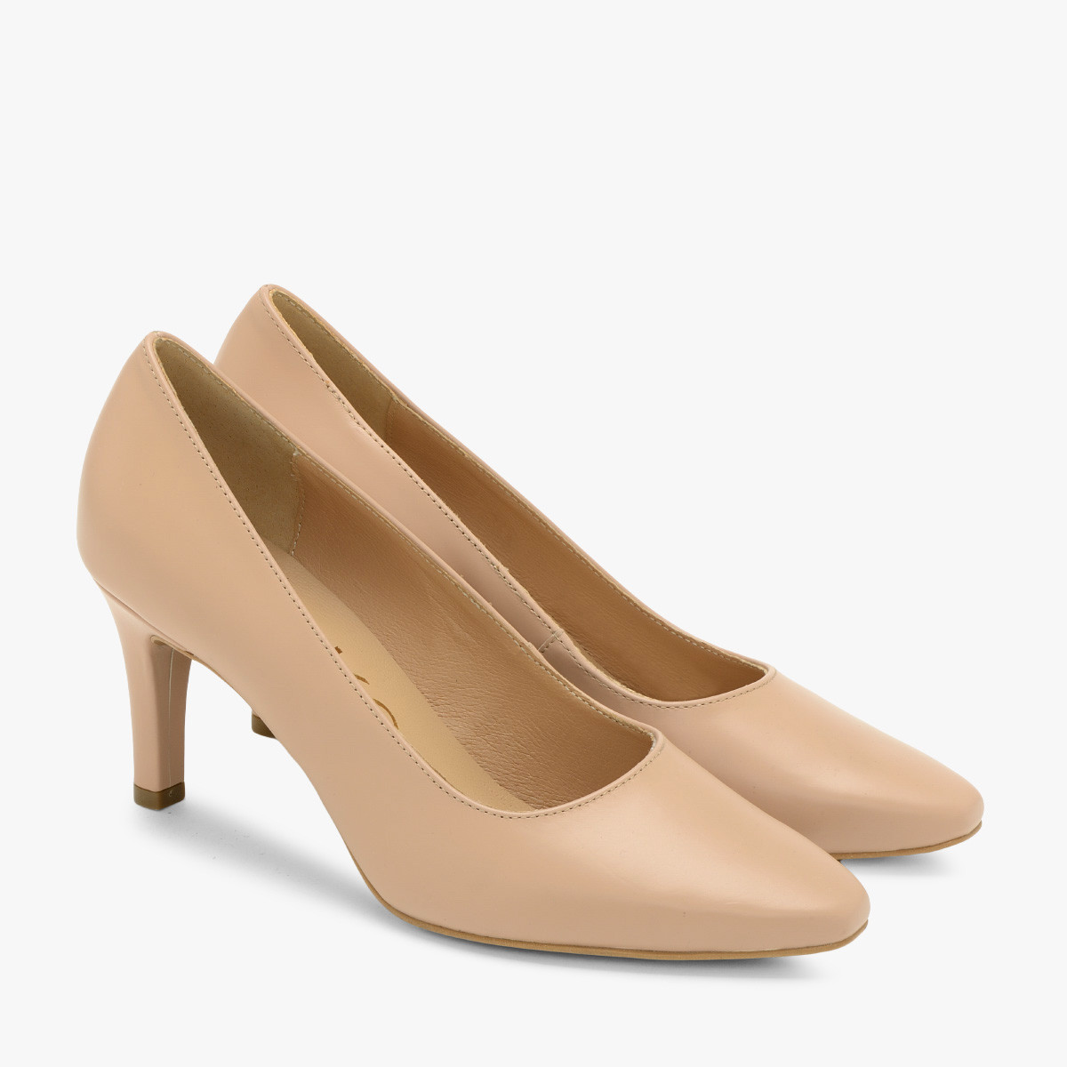 Beżowe czółenka na szpilce