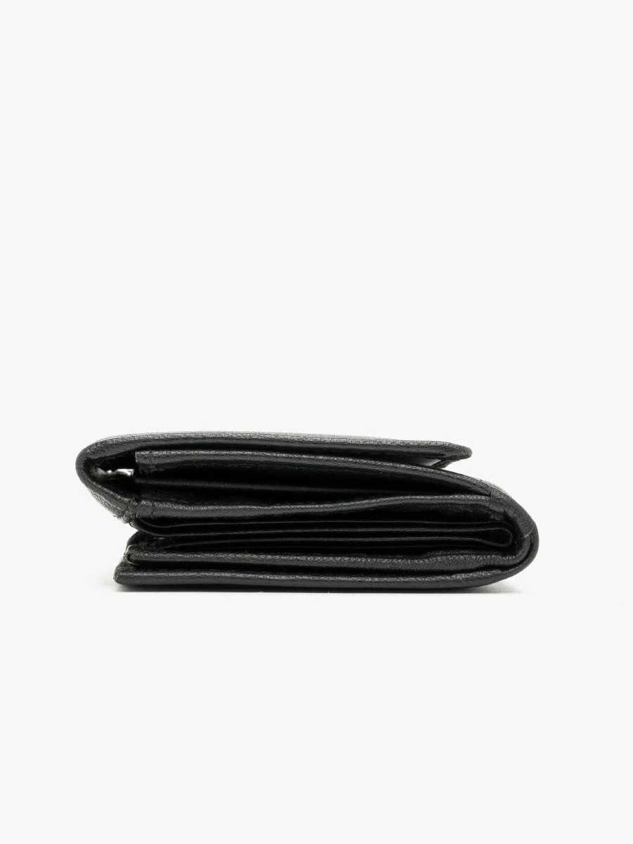 Czarny portfel damski