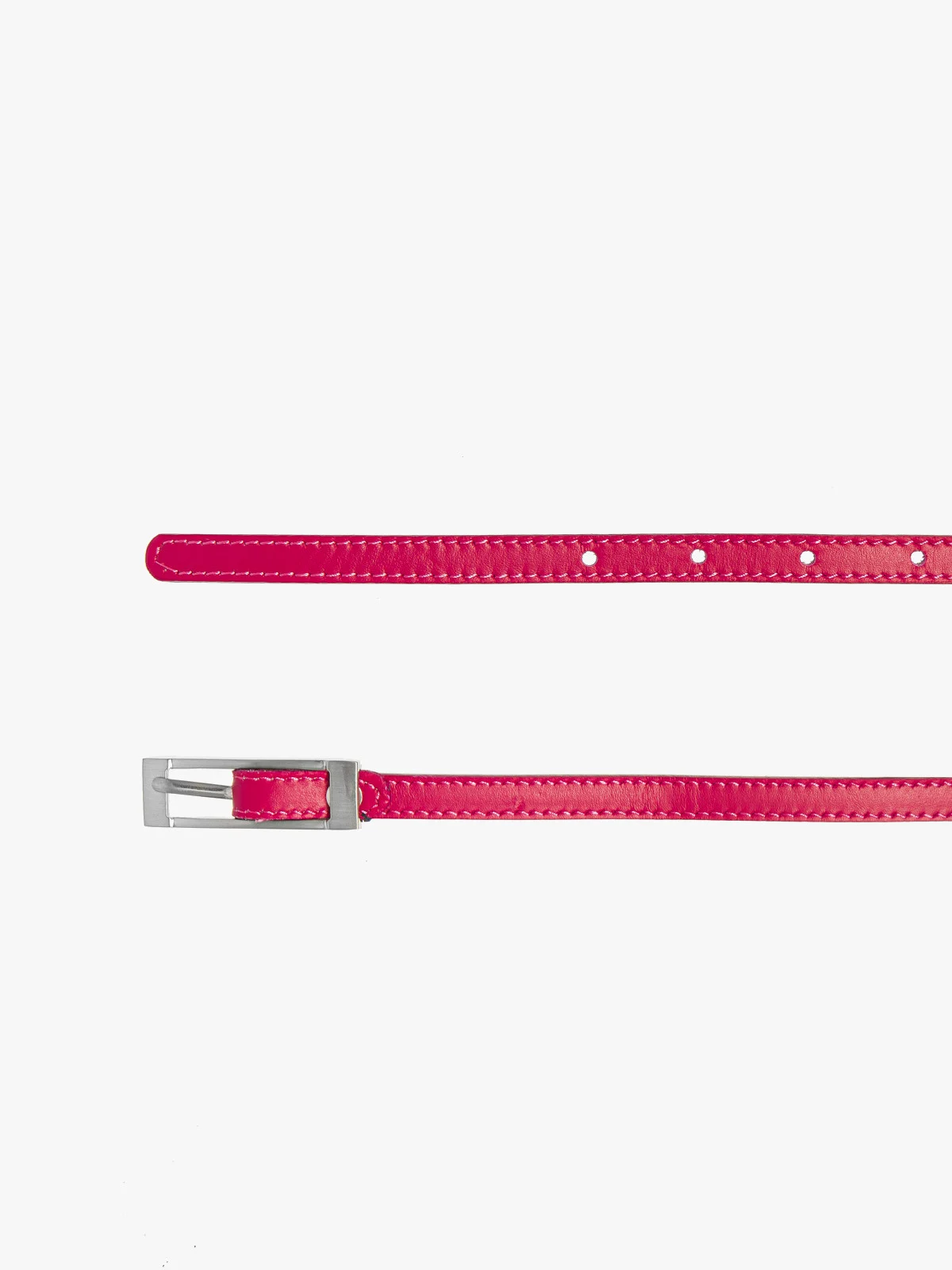 Cienki pasek damski w kolorze fuksji