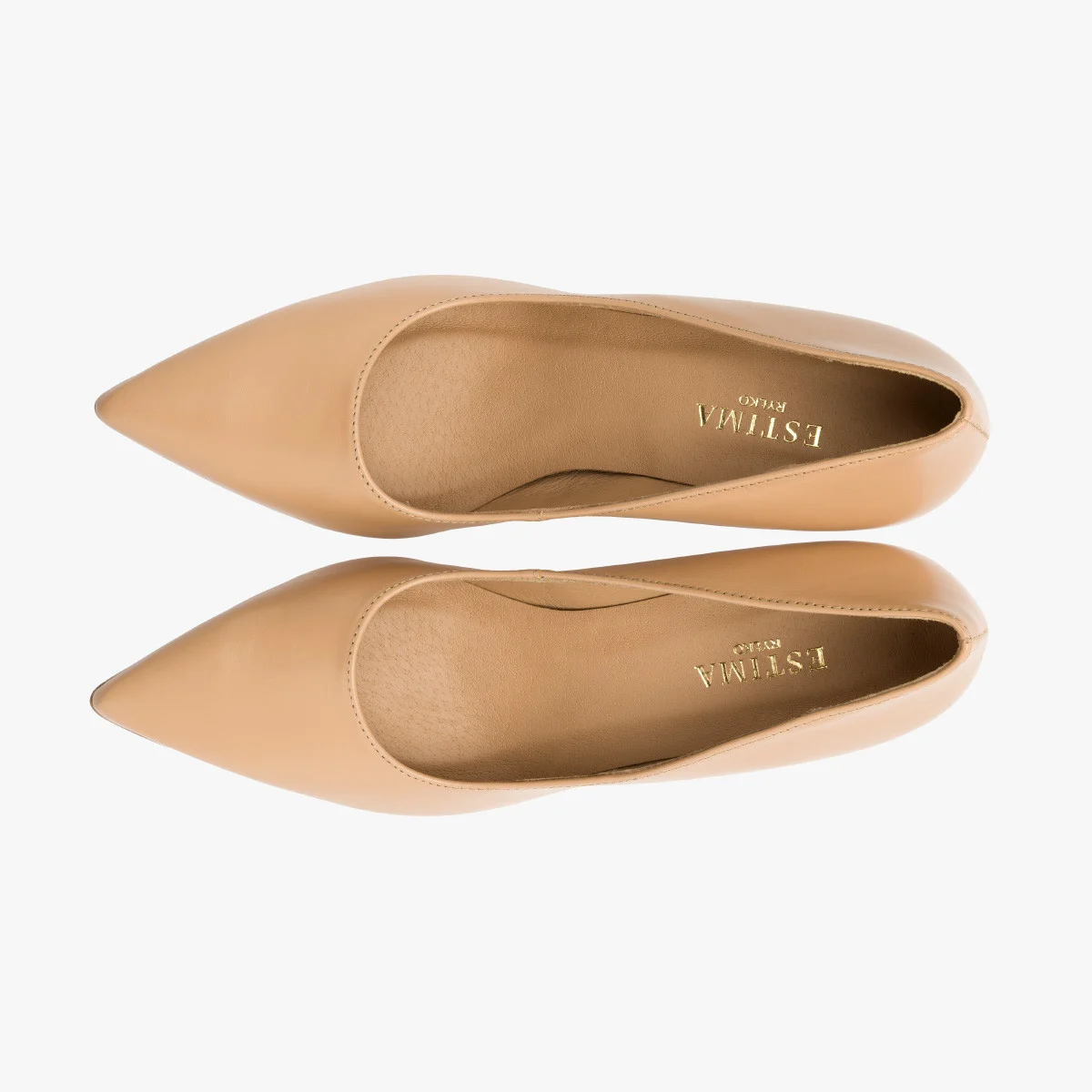 Beżowe czółenka na szpilce