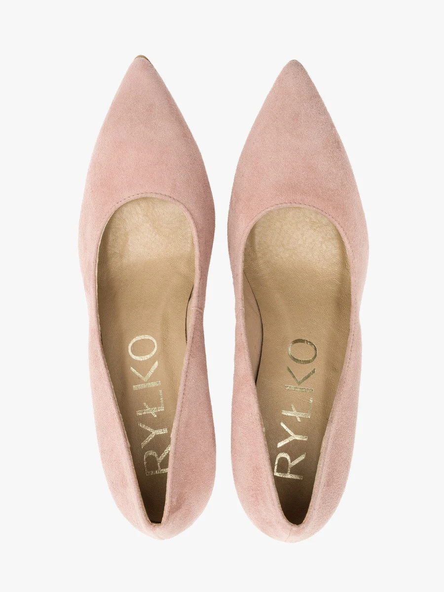 Różowe czółenka na szpilce