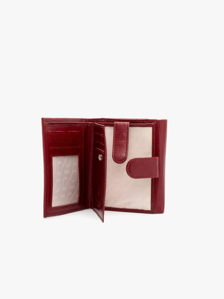 Czerwony portfel damski