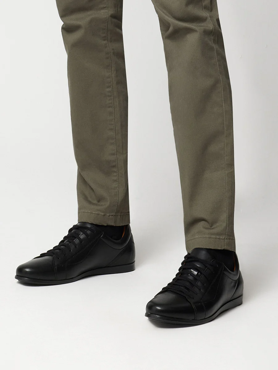 Czarne półbuty męskie