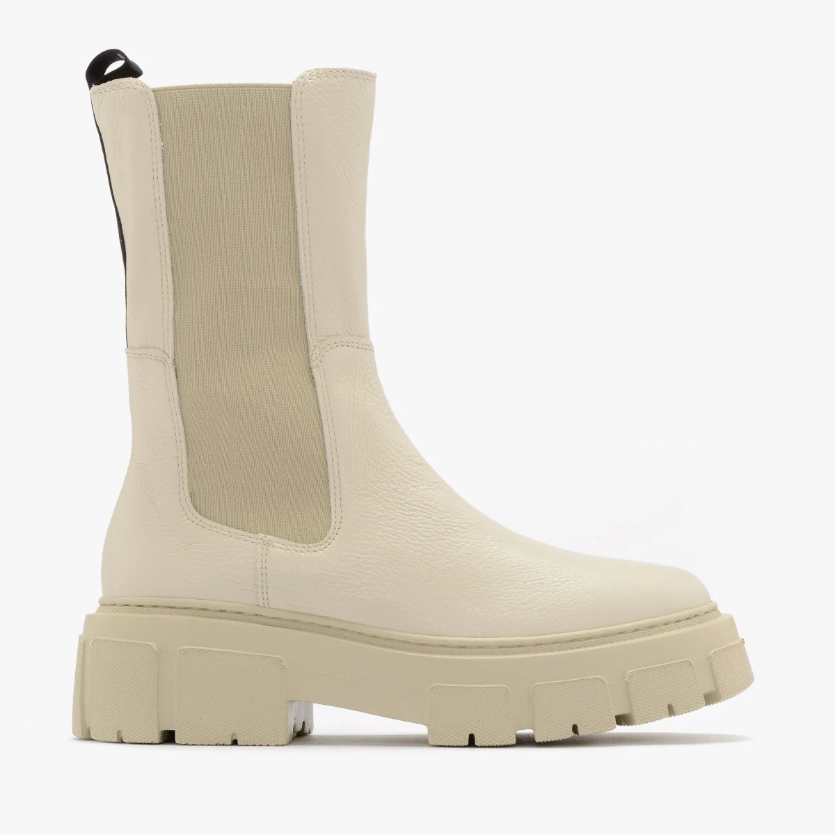 Beżowe sztyblety na lekkiej podeszwie