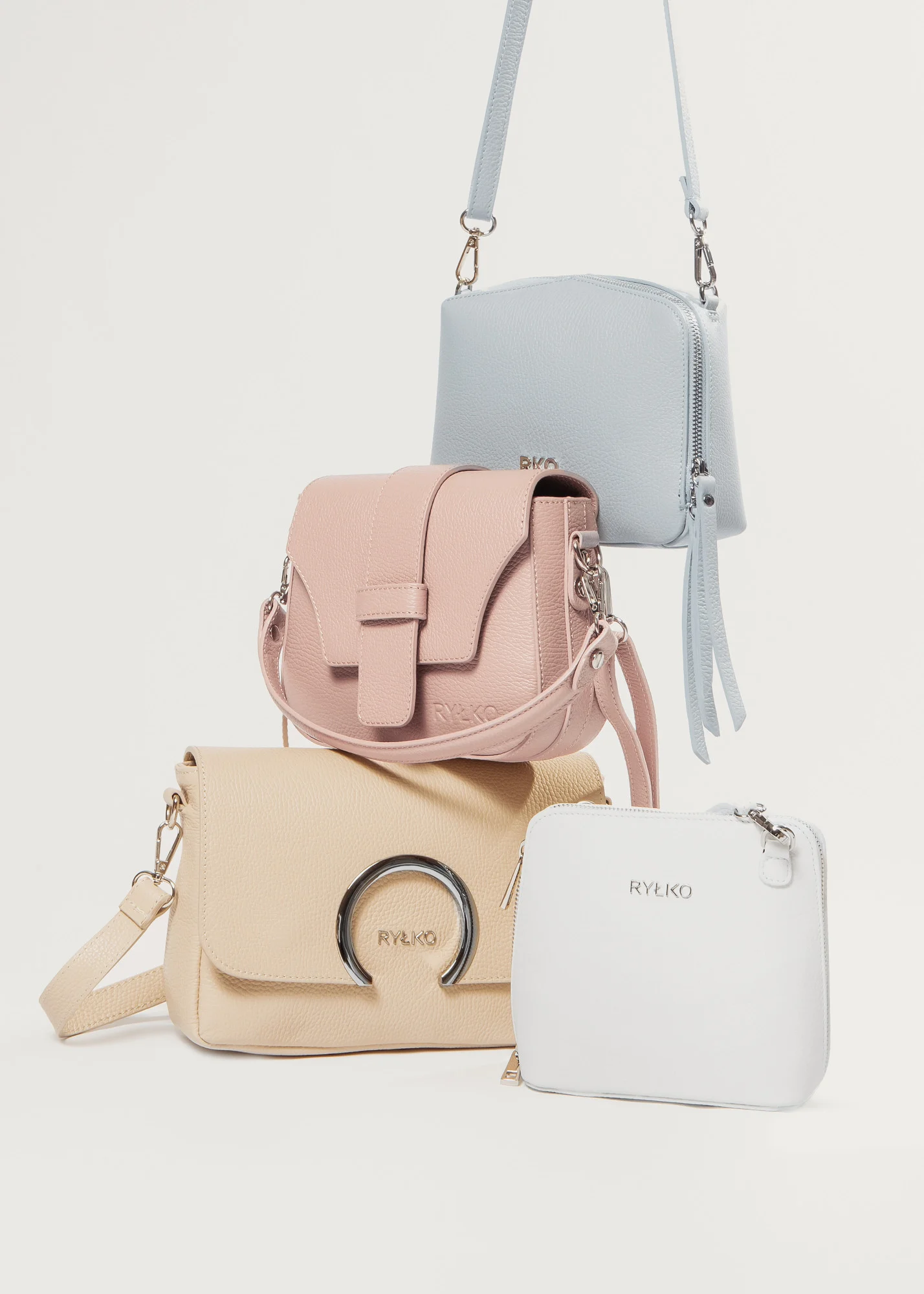 Mała, biała torebka na ramię