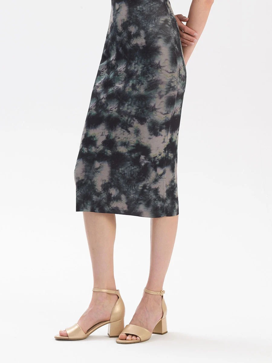 Złote sandały na obcasie