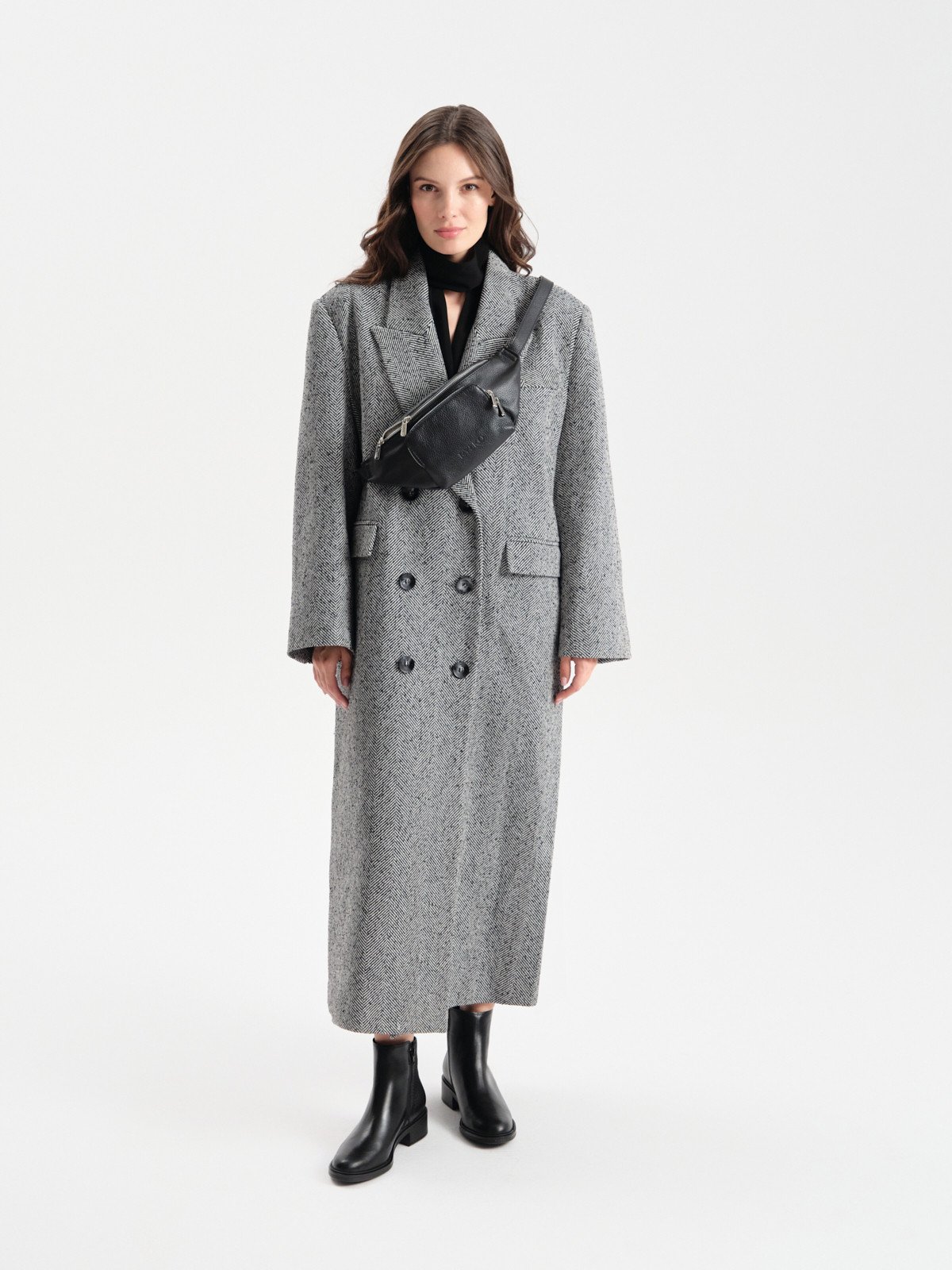 Czarne botki damskie z zamkiem