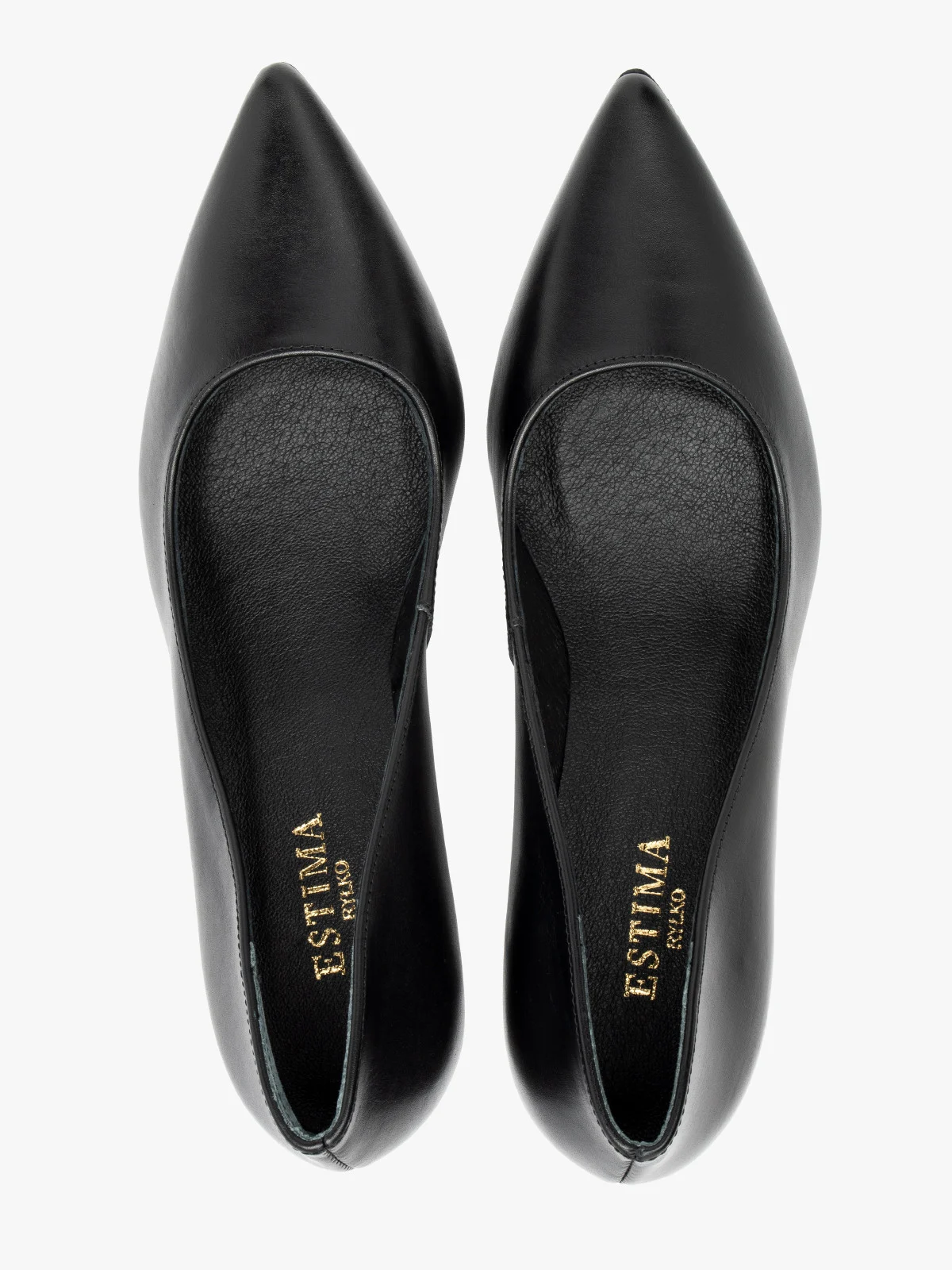 Czarne czółenka na szpilce