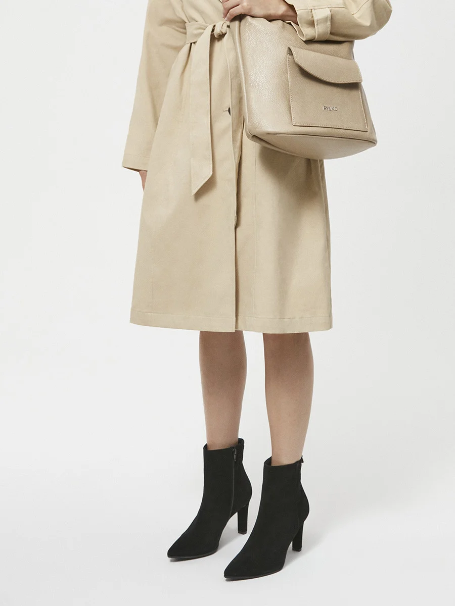 Czarne botki damskie na szpilce