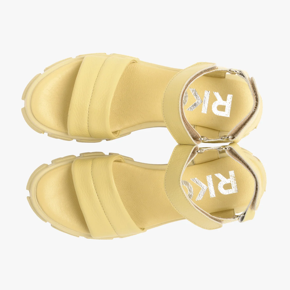 Żółte sandały na lekkiej podeszwie