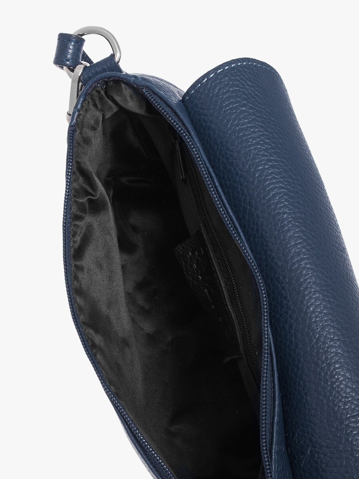 Granatowa torebka damska z łańcuszkiem