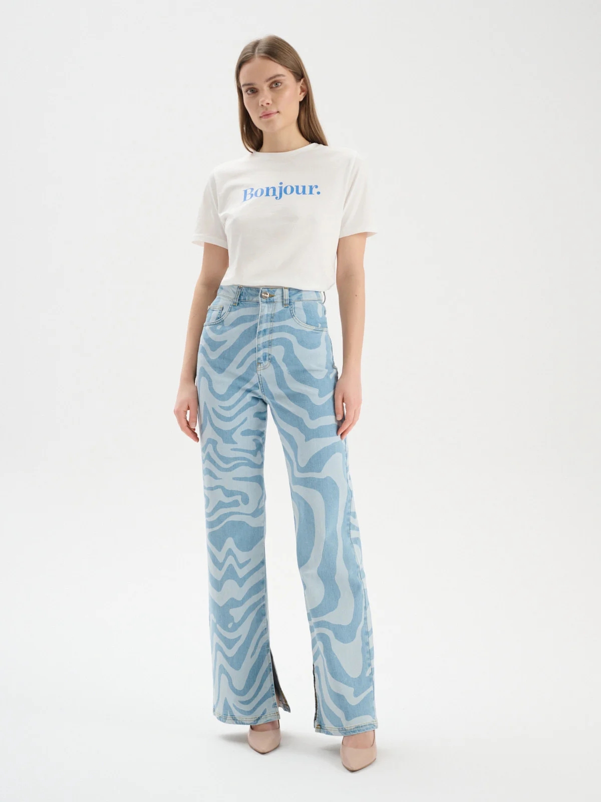 Beżowe czółenka na szpilce