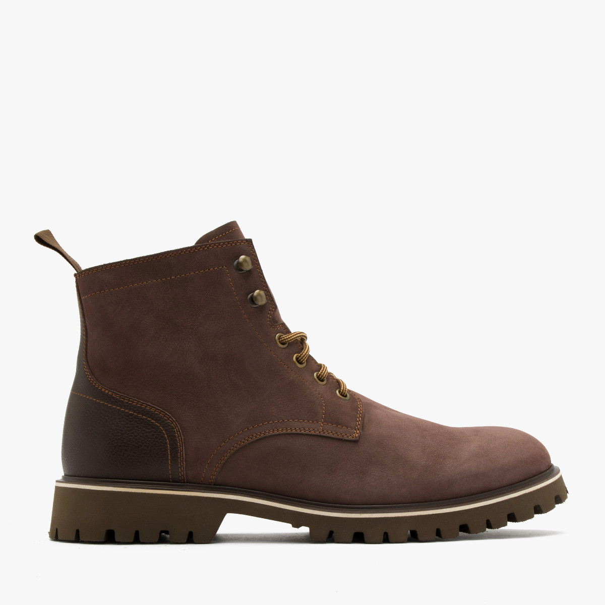 Brązowe trzewiki męskie