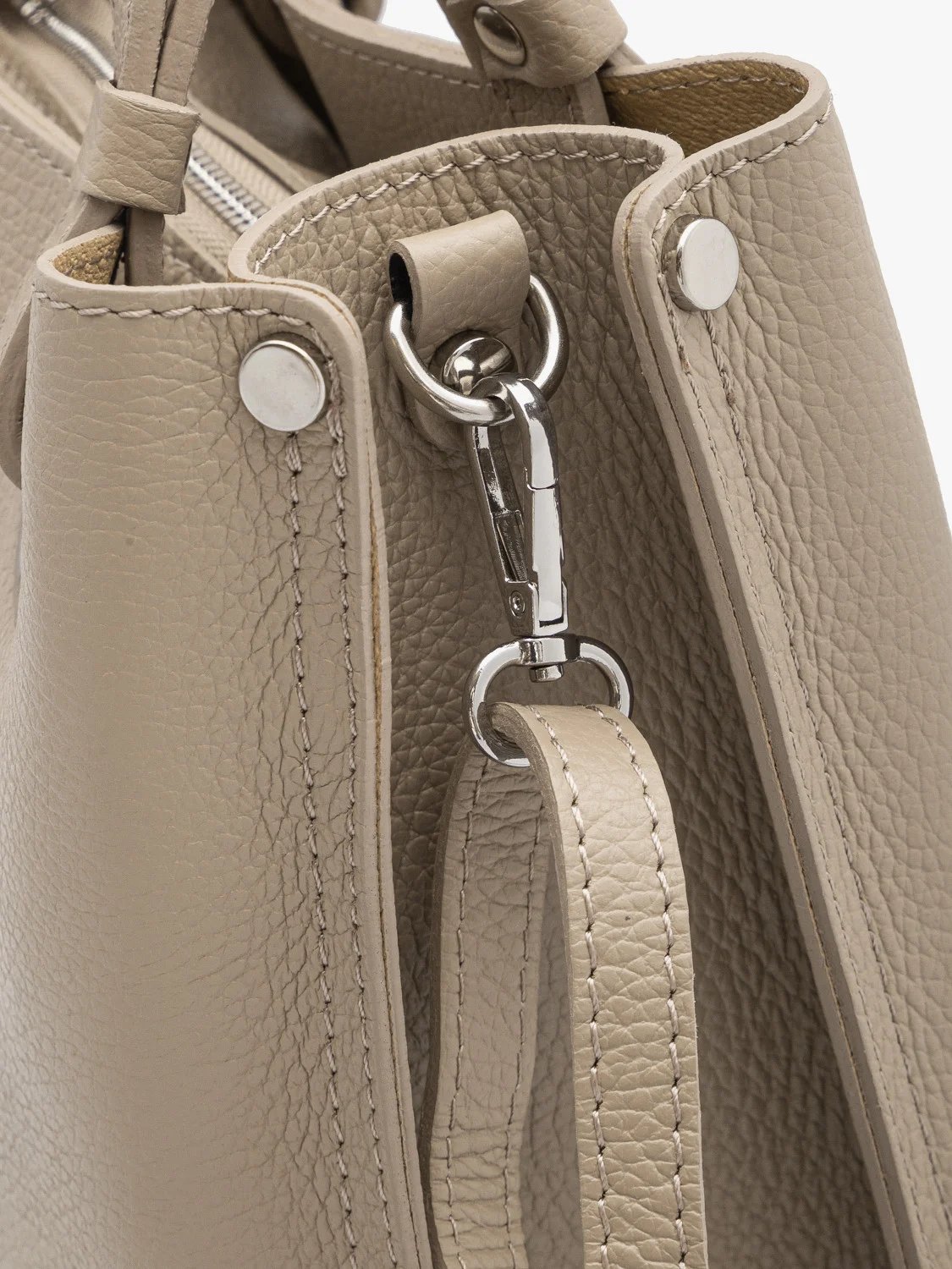 Ciemnobeżowa torebka damska