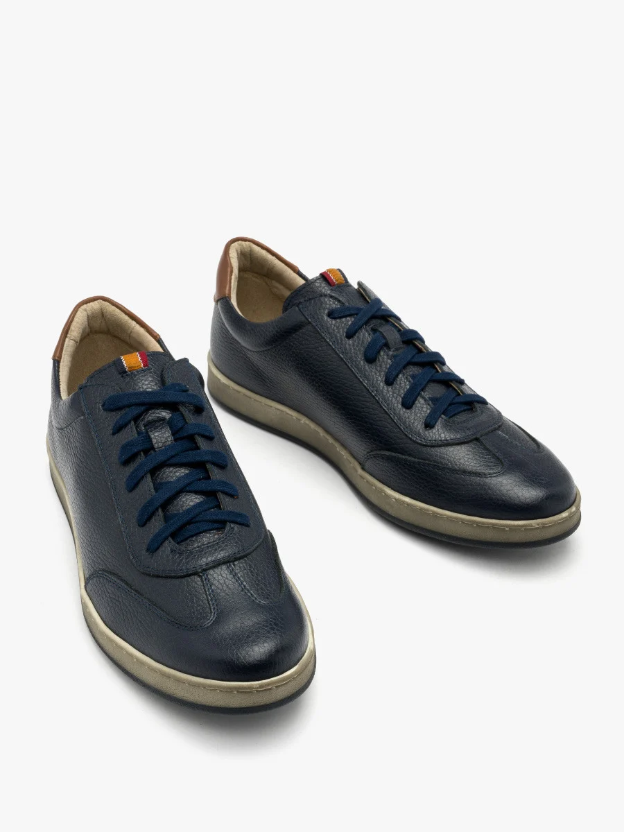 Granatowe półbuty męskie