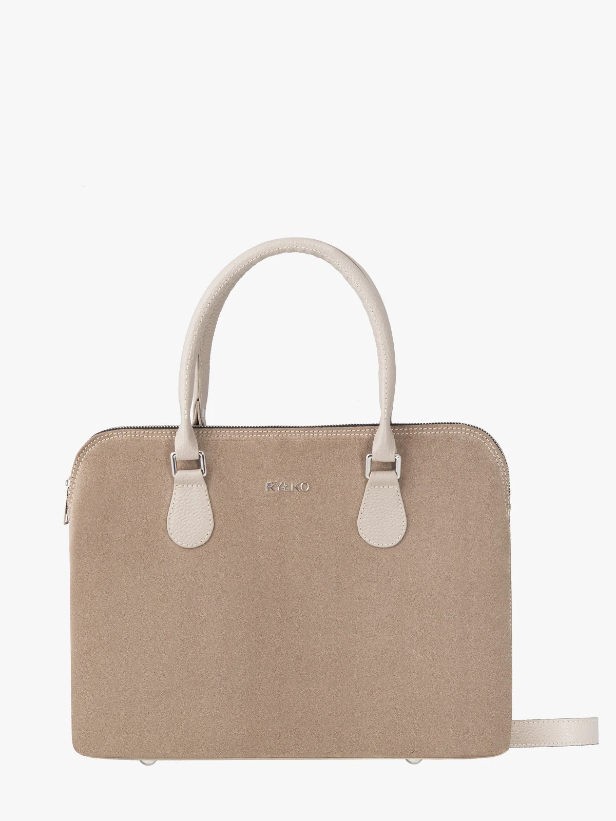 Beżowa torebka na laptopa lub tablet
