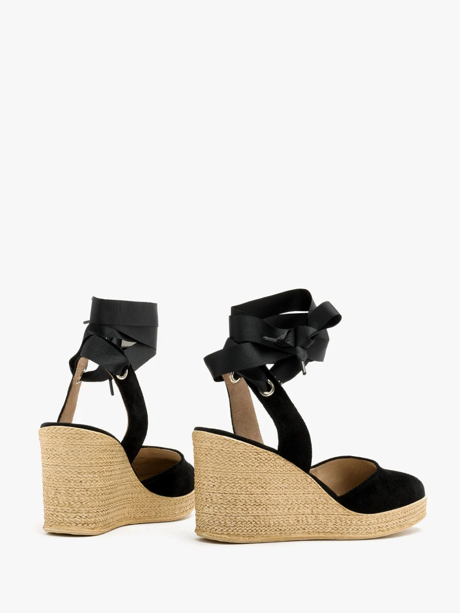 Dwuczęściowe czółenka z wiązaniem wokół kostki