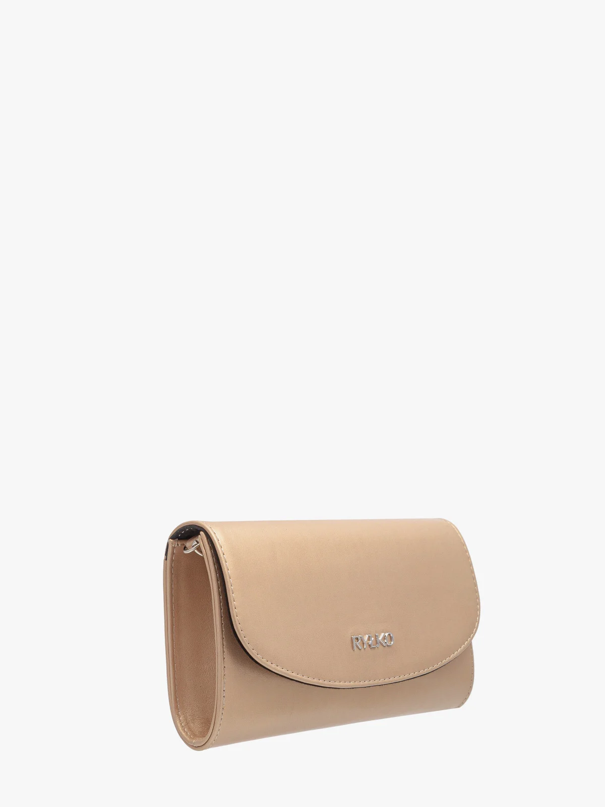 Mała, złota torebka typu kopertówka