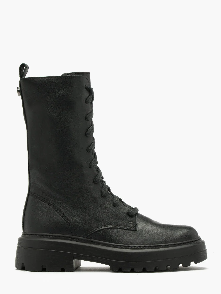 Czarne trzewiki workery damskie