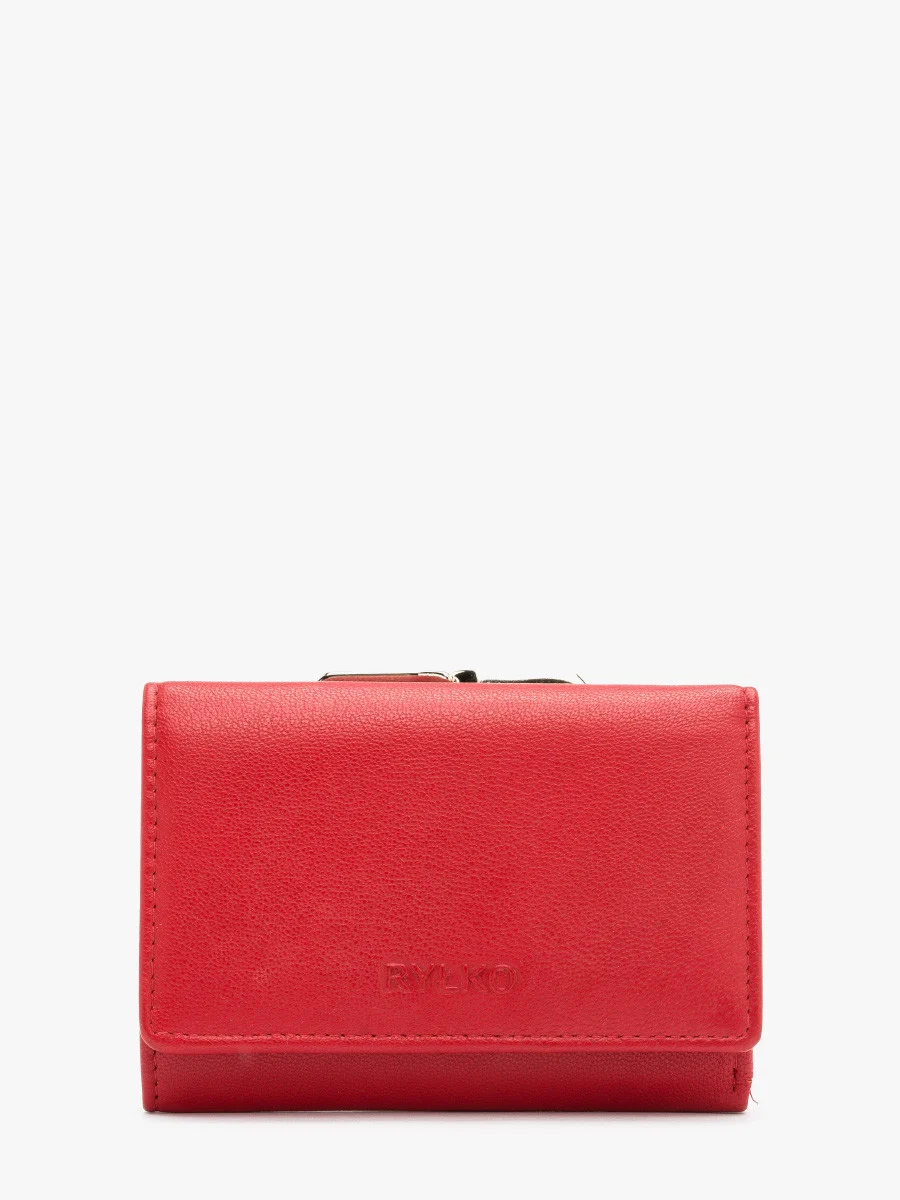 Czerwony portfel damski