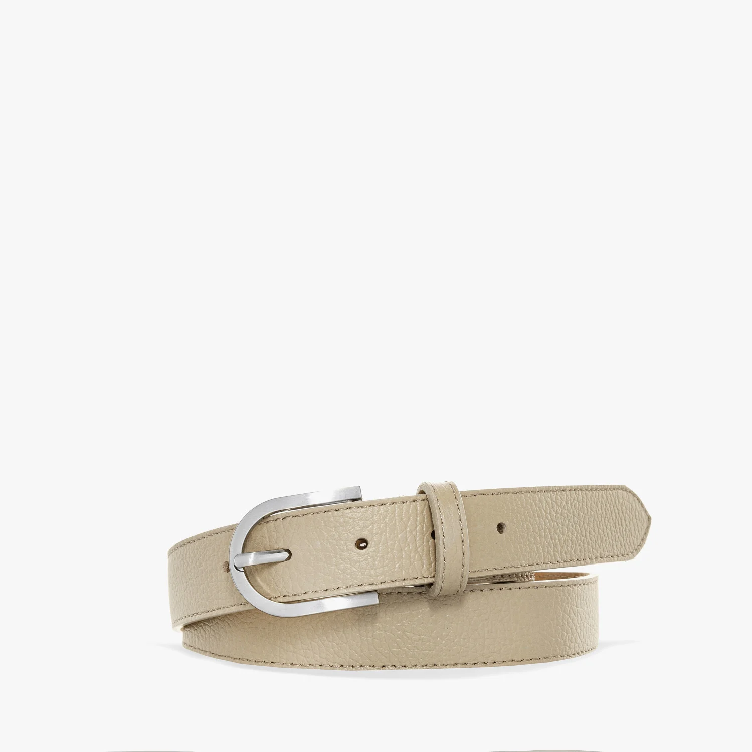 Ciemnobeżowy pasek damski