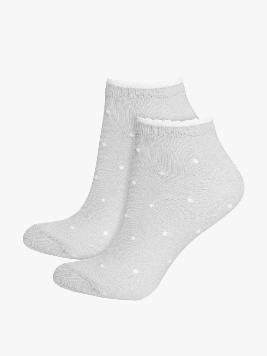 Szare, bawełniane skarpety damskie