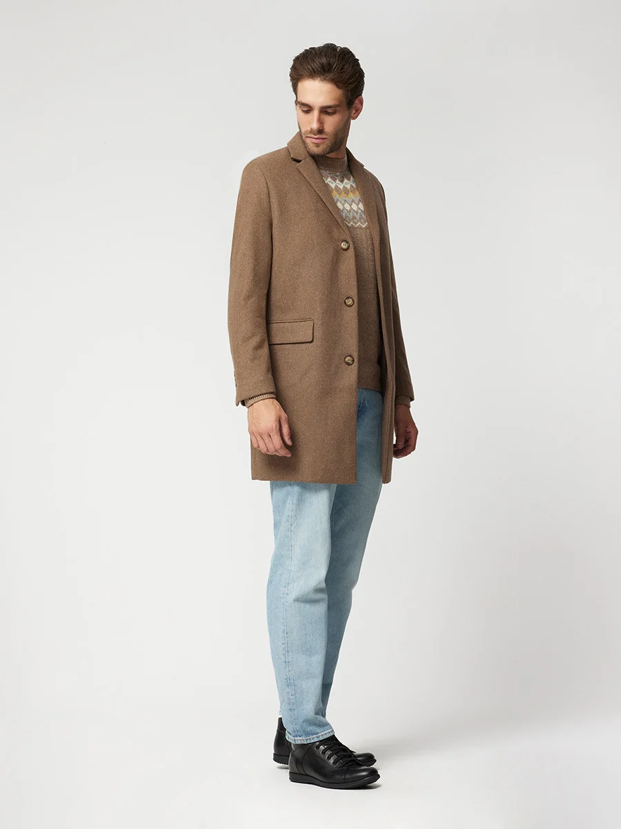 Czarny trzewik męski