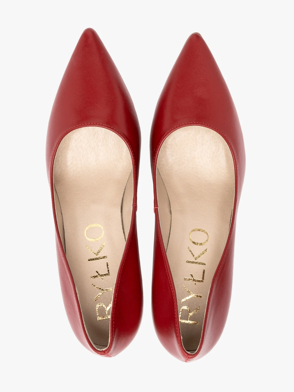 Bordowe czółenka damskie