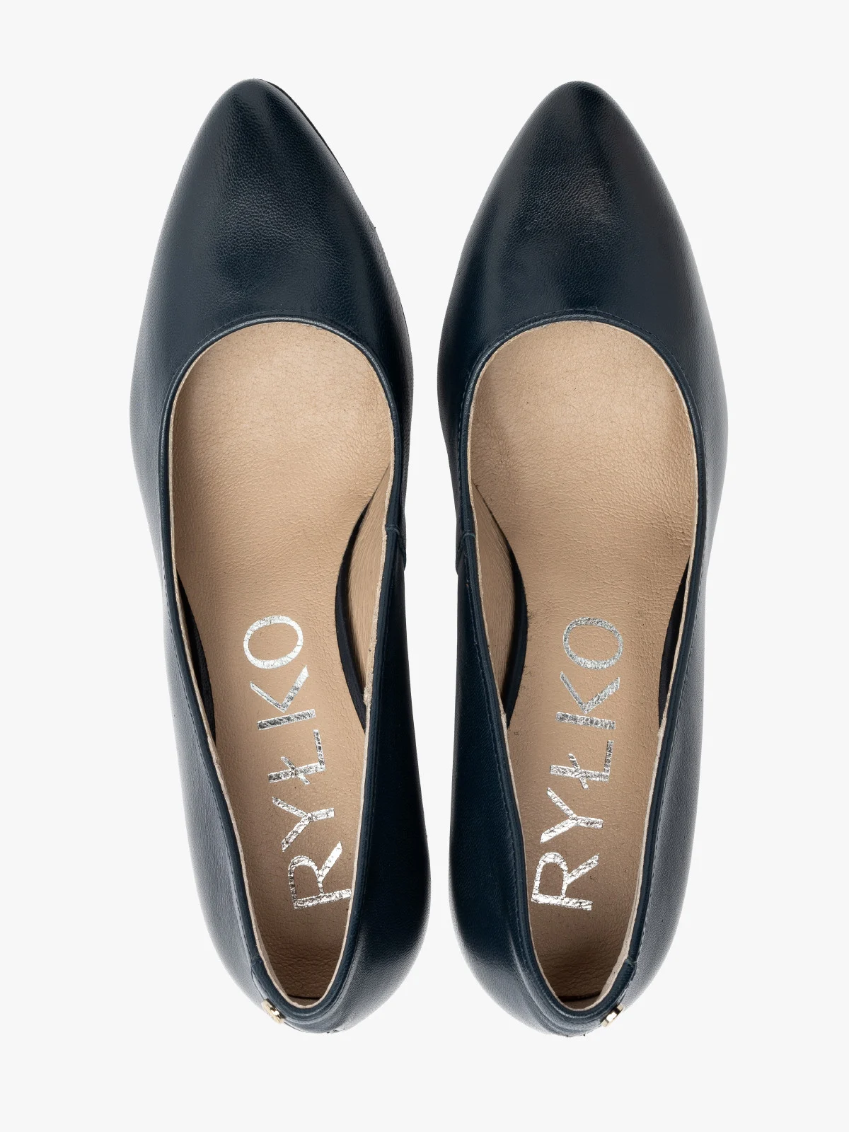 Granatowe czółenka damskie na szpilce