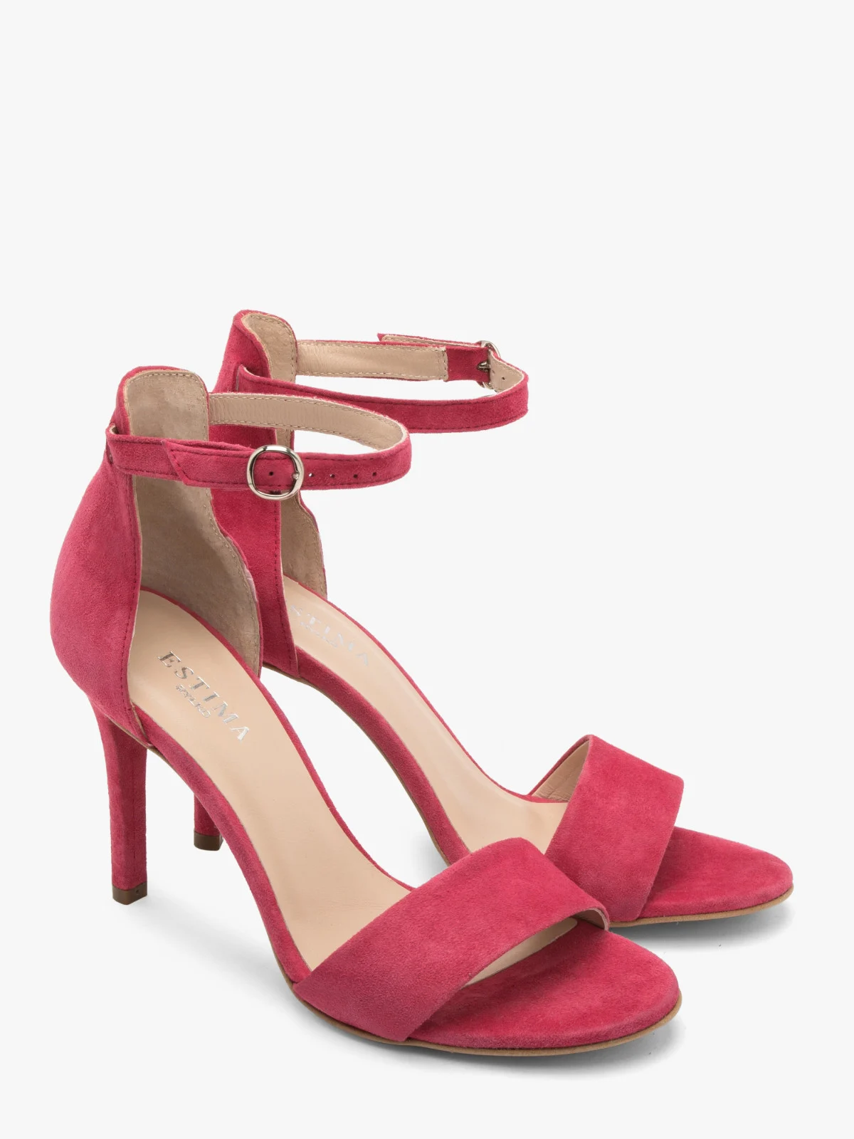 Sandały na szpilce w kolorze fuksji
