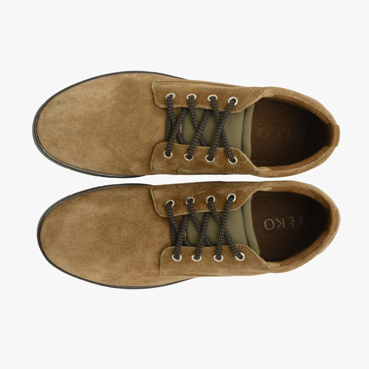 Welurowe trzewiki męskie