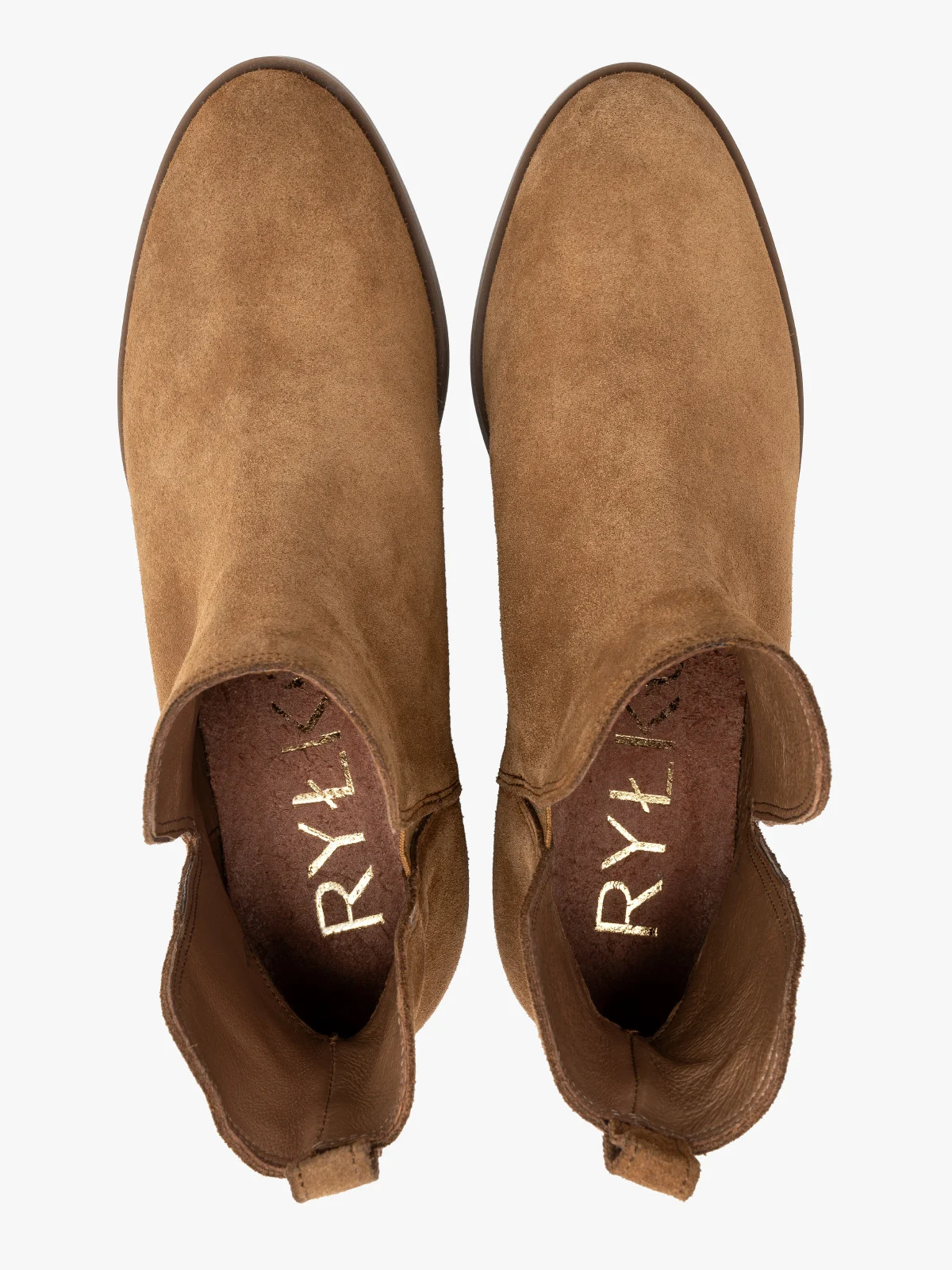 Welurowe botki z wyciętą cholewką