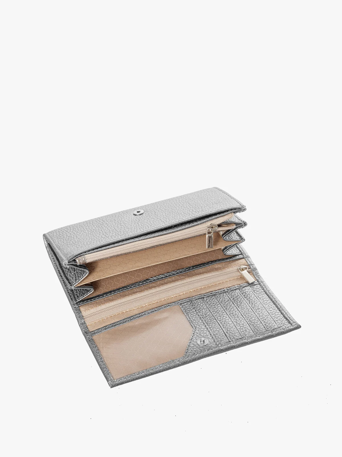 Srebrny portfel damski