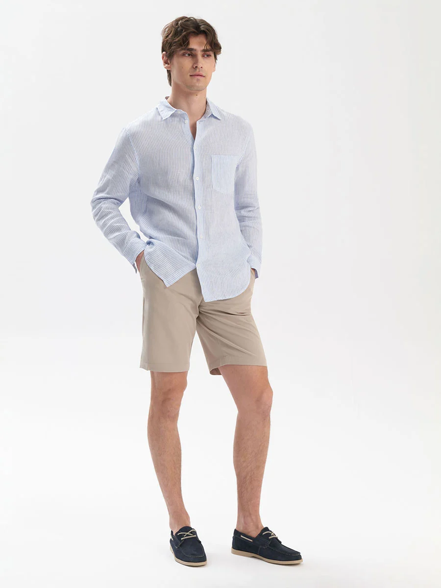 Granatowy półbut męski z ozdobnym sznurowaniem