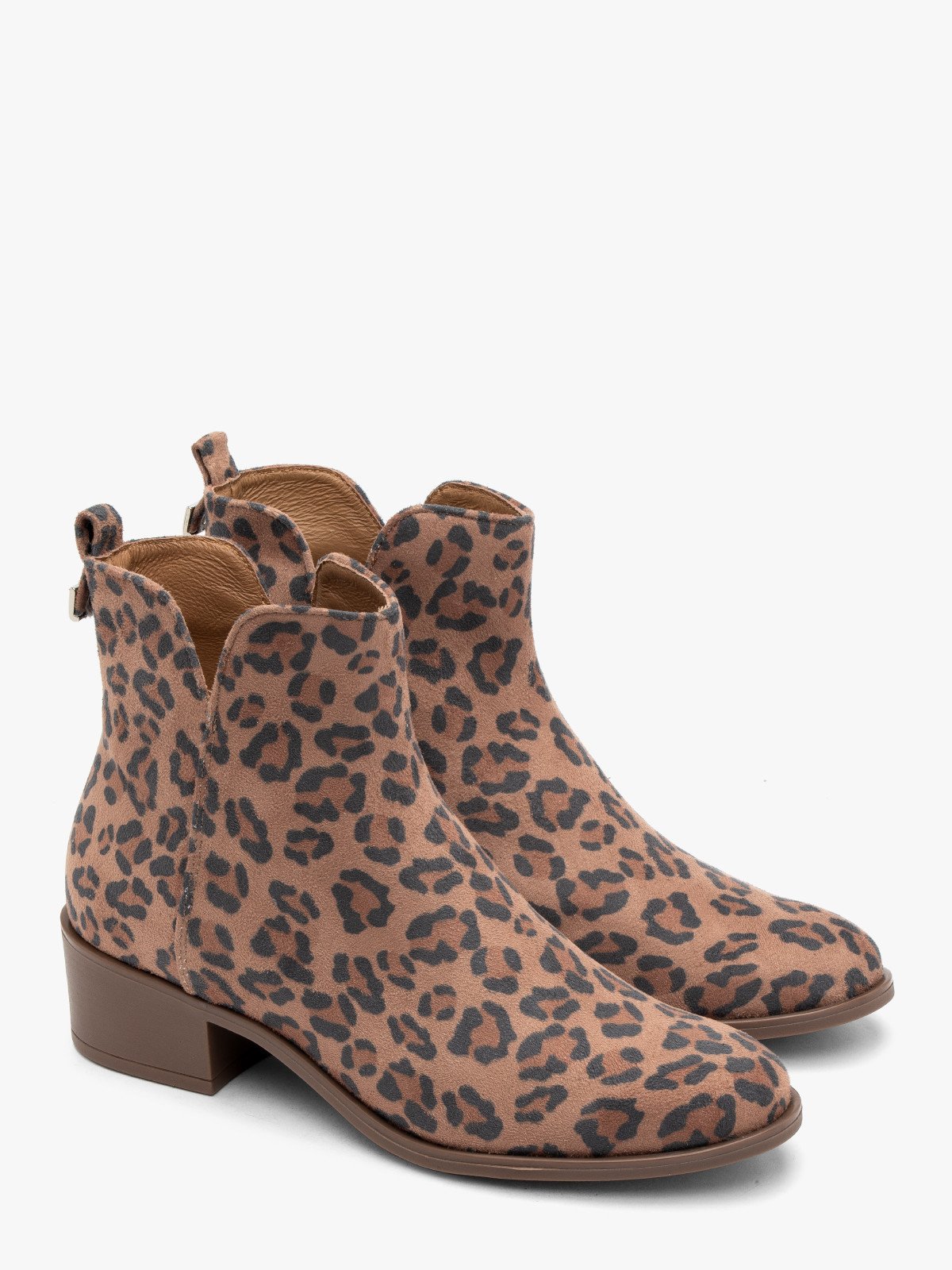 Botki damskie w panterkę