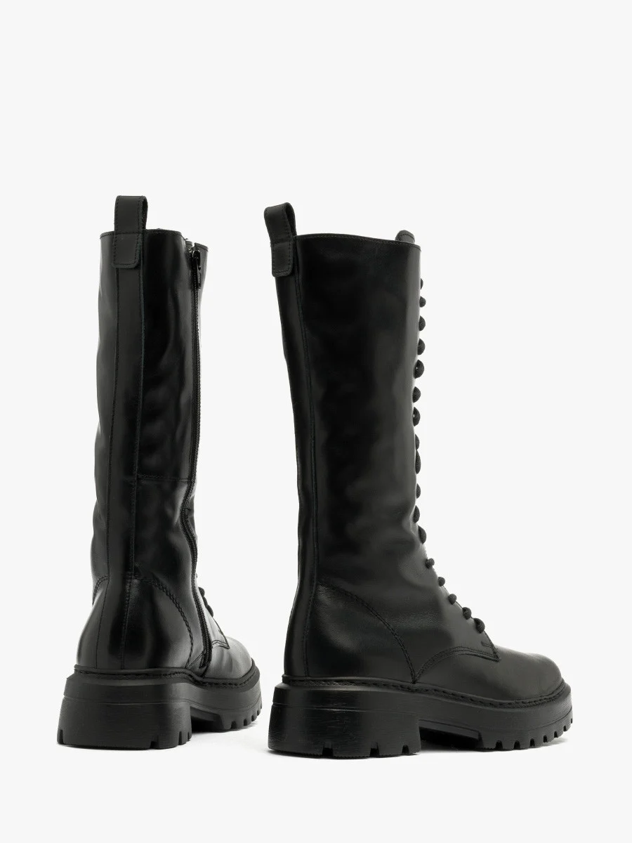 Wysokie workery czarne trzewiki