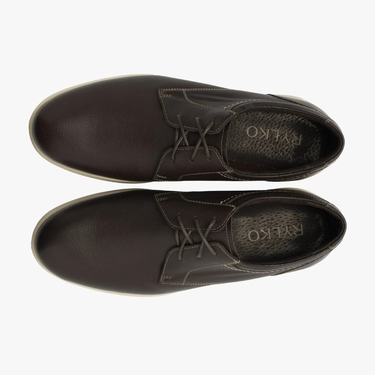 Brązowe półbuty męskie