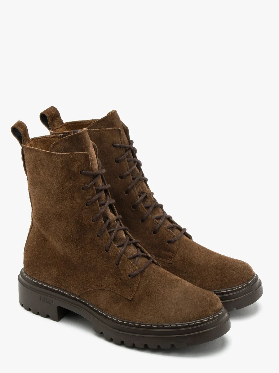 Brązowe trzewiki workery damskie