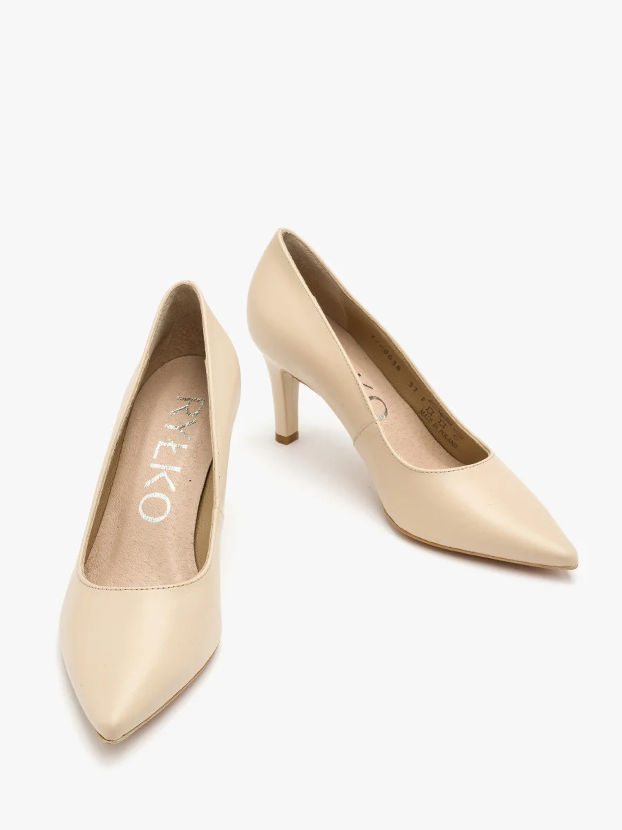 Beżowe czółenka damskie