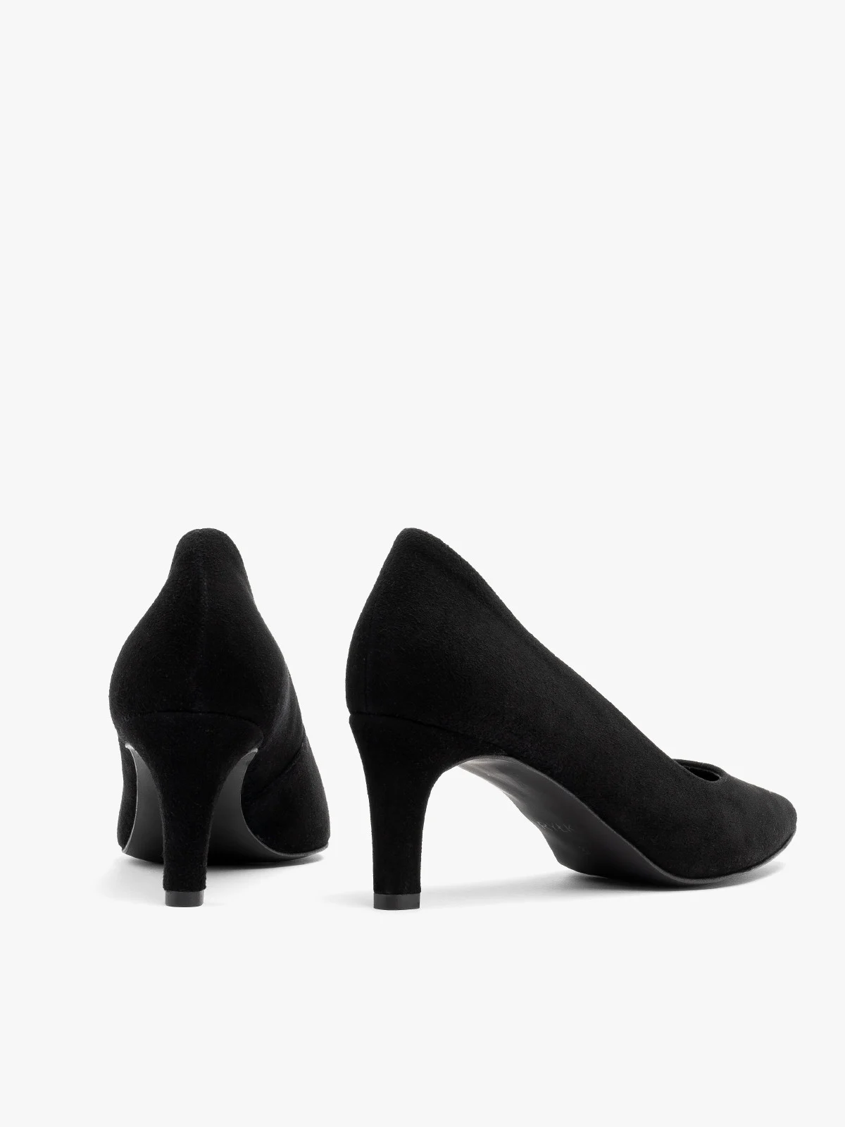 Welurowe czółenka na szpilce