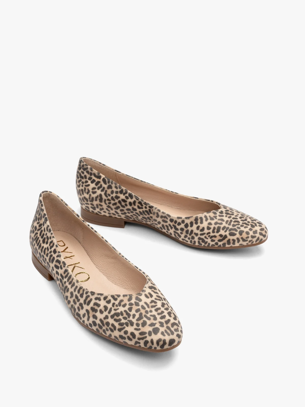 Baleriny damskie w panterkę