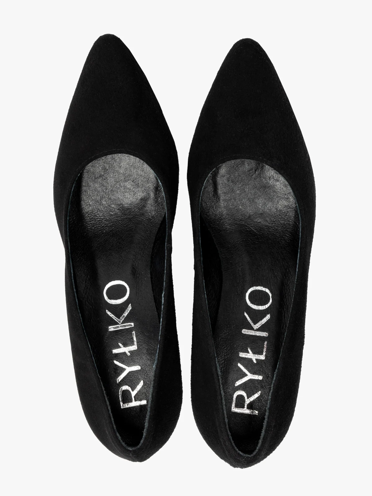 Welurowe czółenka na słupku