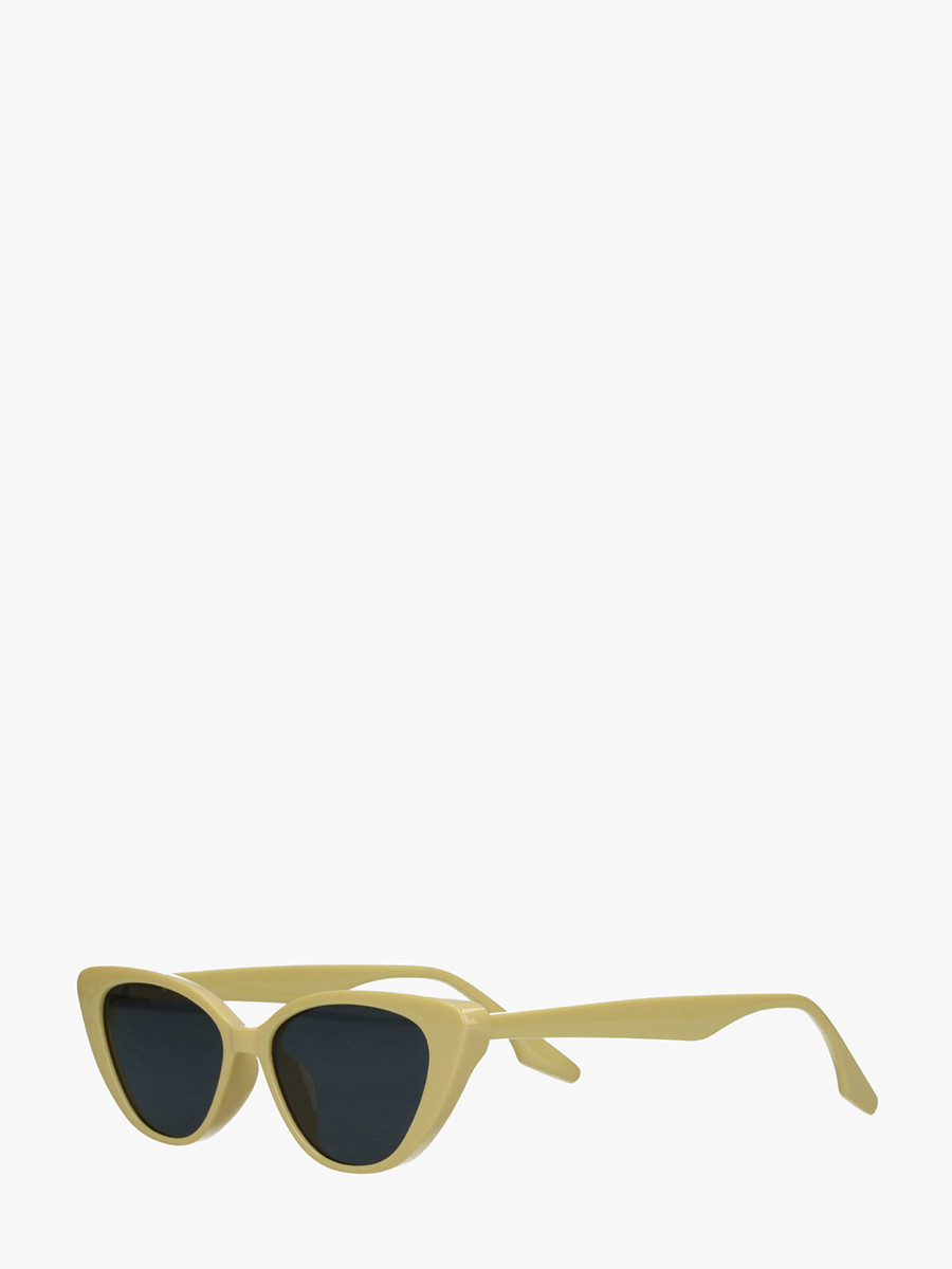 Okulary przeciwsłoneczne typ cat eye w kolorze oliwkowym