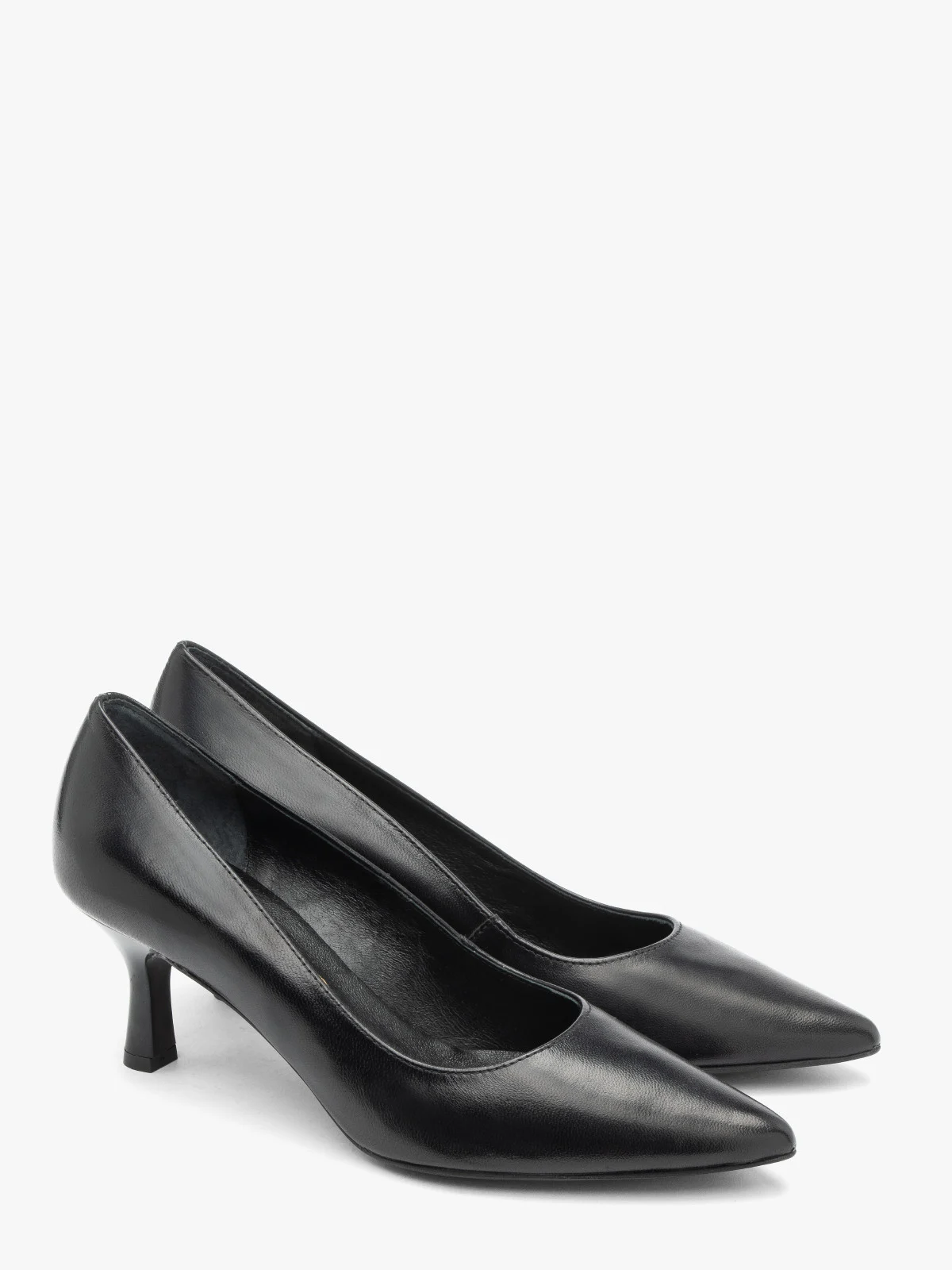 Czarne czółenka na lakierowanej szpilce