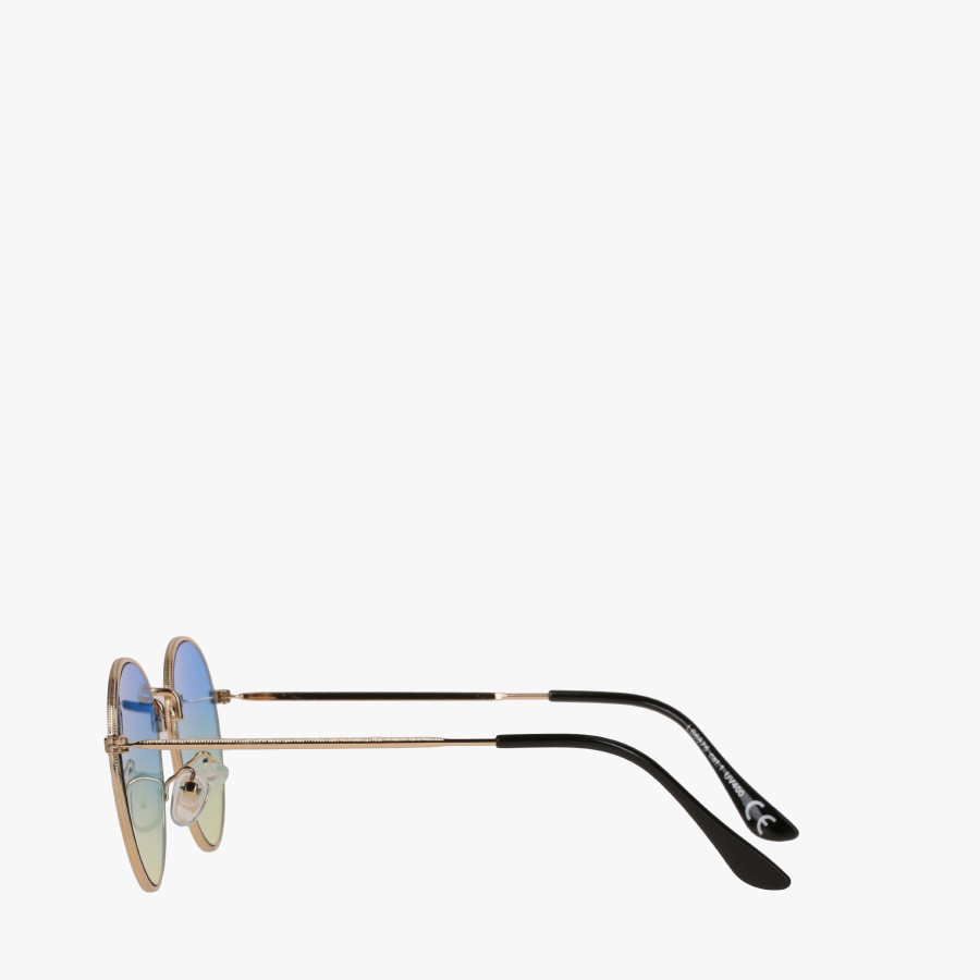 Dwukolorowe okulary przeciwsłoneczne w okrągłej oprawie