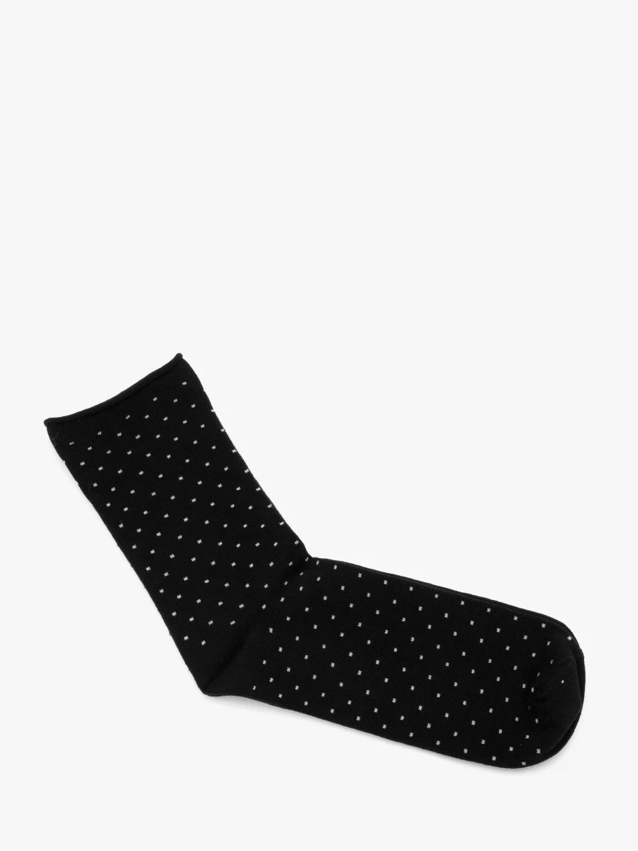 Bezuciskowe czarne skarpetki damskie