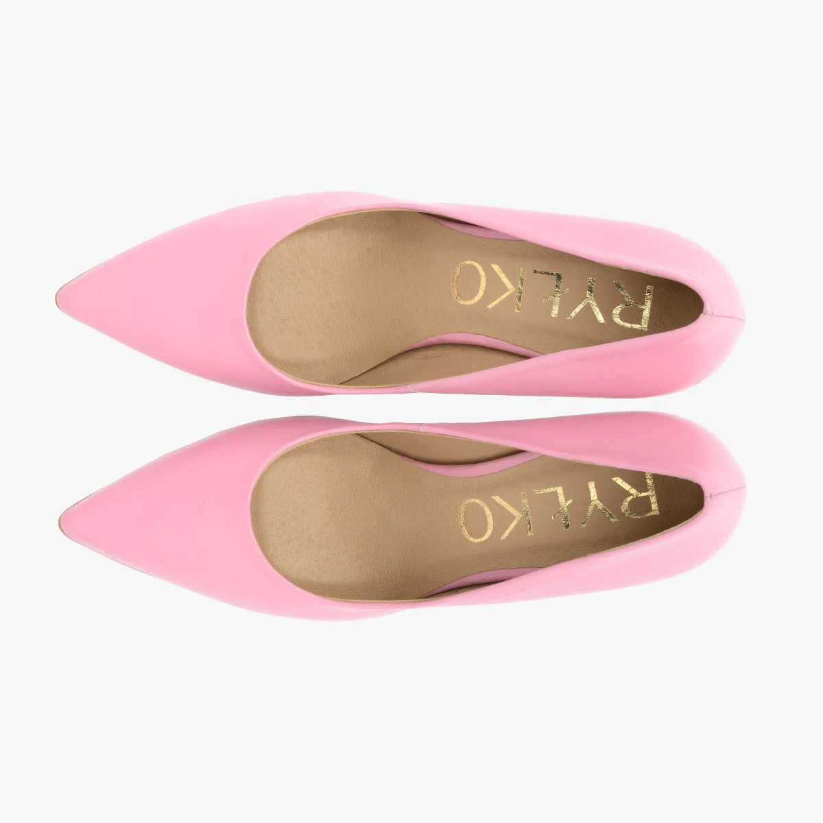 Różowe czółenka na wysokiej szpilce