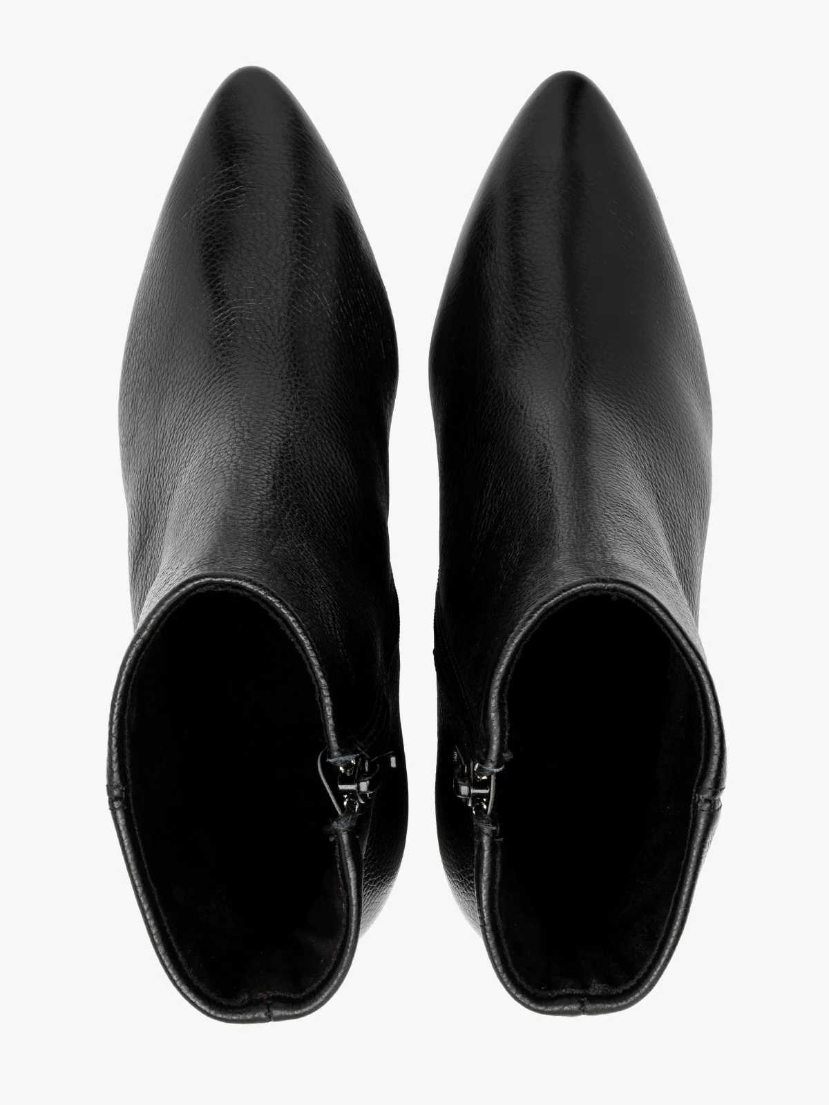 Botki damskie na owalnym słupku