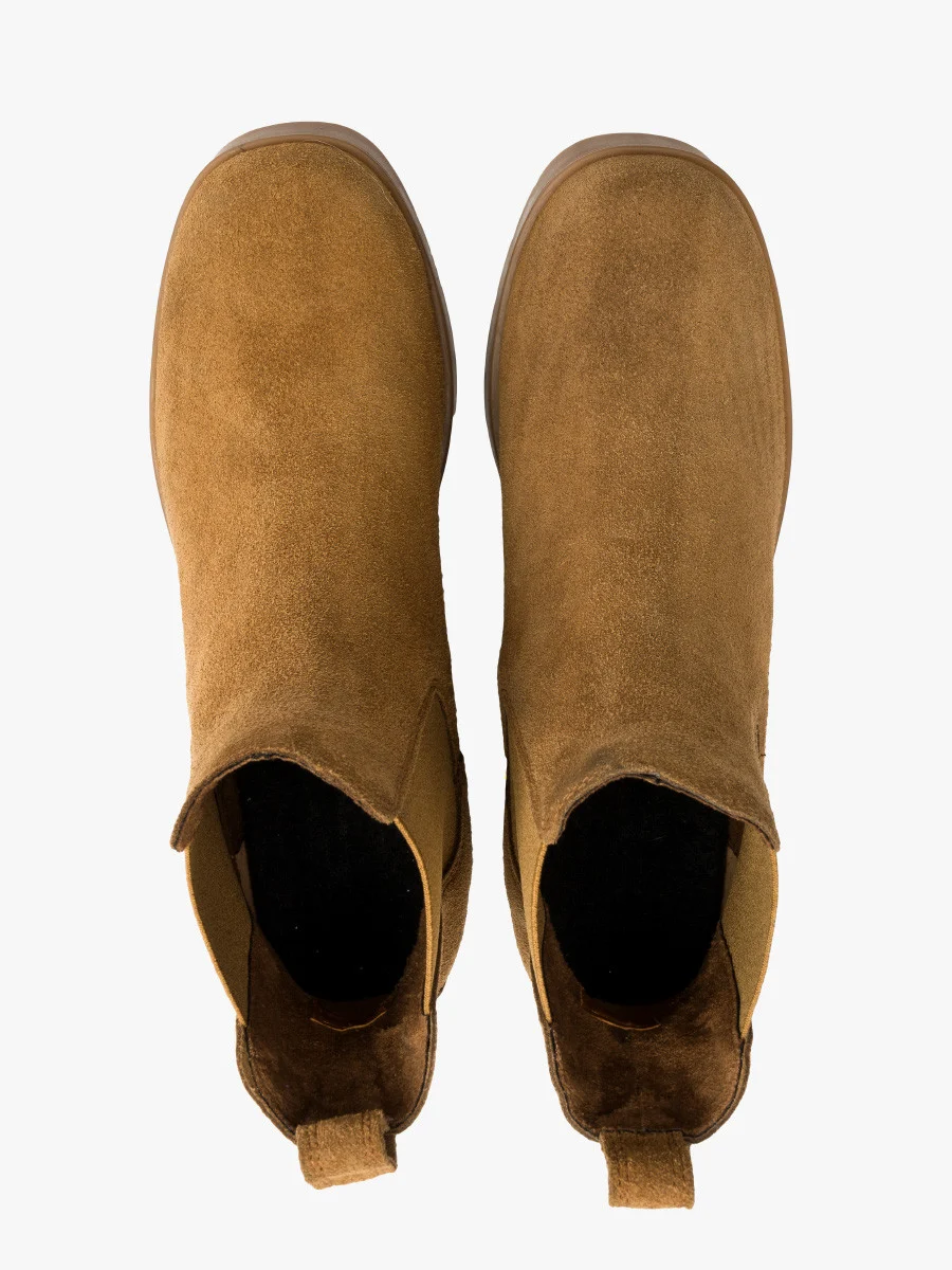 Rude sztyblety damskie na masywnym obcasie