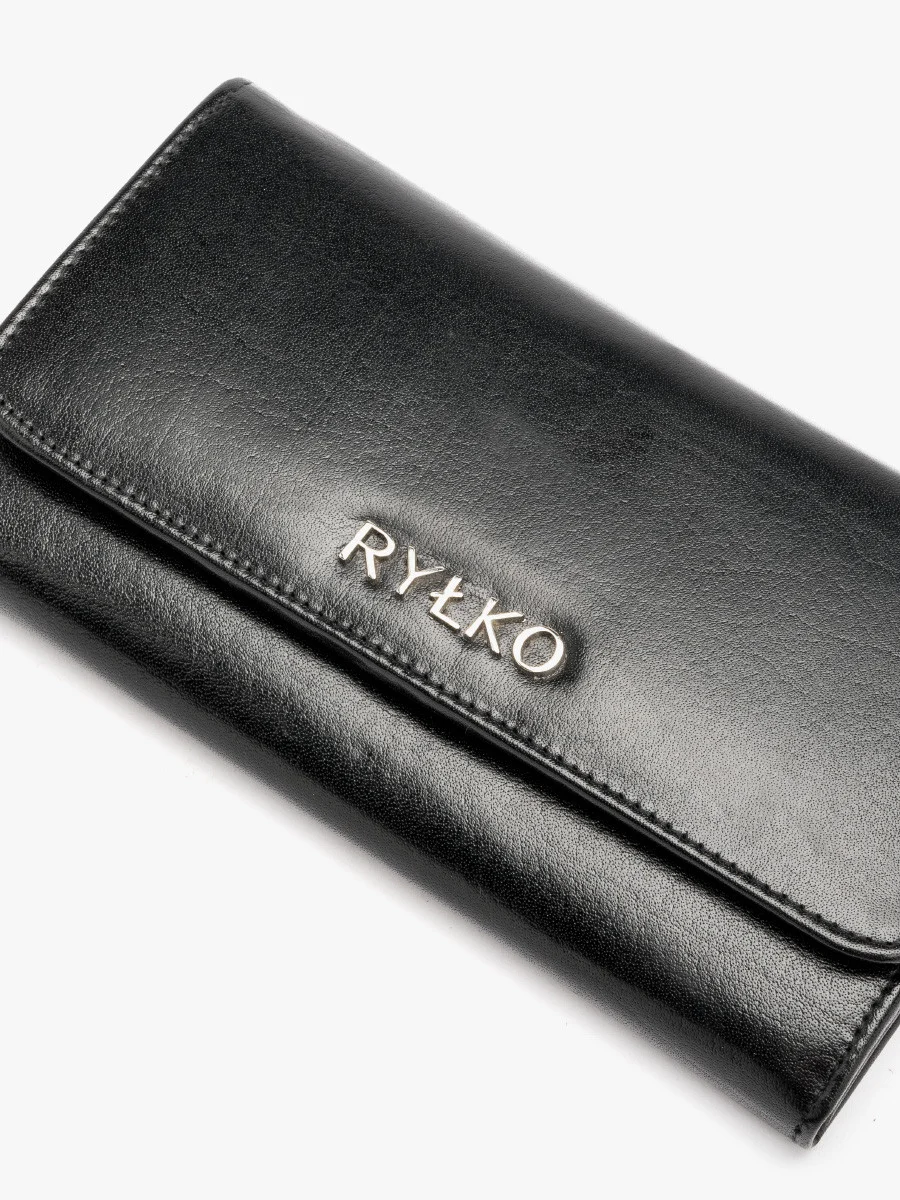 Czarny portfel damski